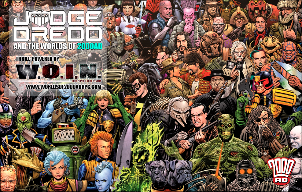 ANUNCIADOS NOVOS SUPLEMENTOS PARA 'JUDGE DREDD RPG AND THE WORLDS OF 2000AD'!